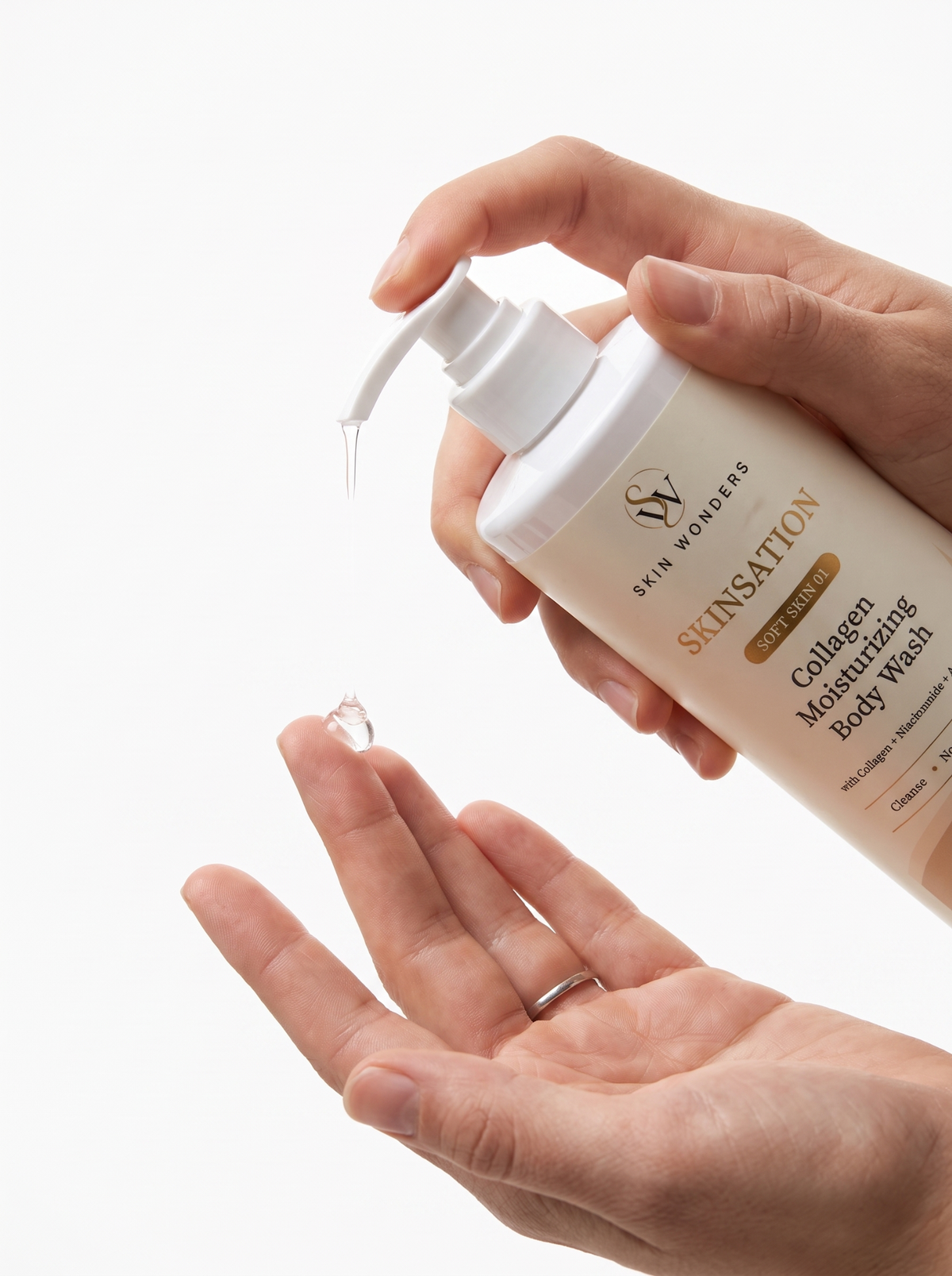 Skin Wonders Skinsation gentle daily body wash, 500ml bottle